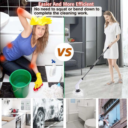 Rechargeable Spin Scrubber for Kitchen & Bathroom